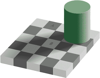 チェッカーシャドウ錯視